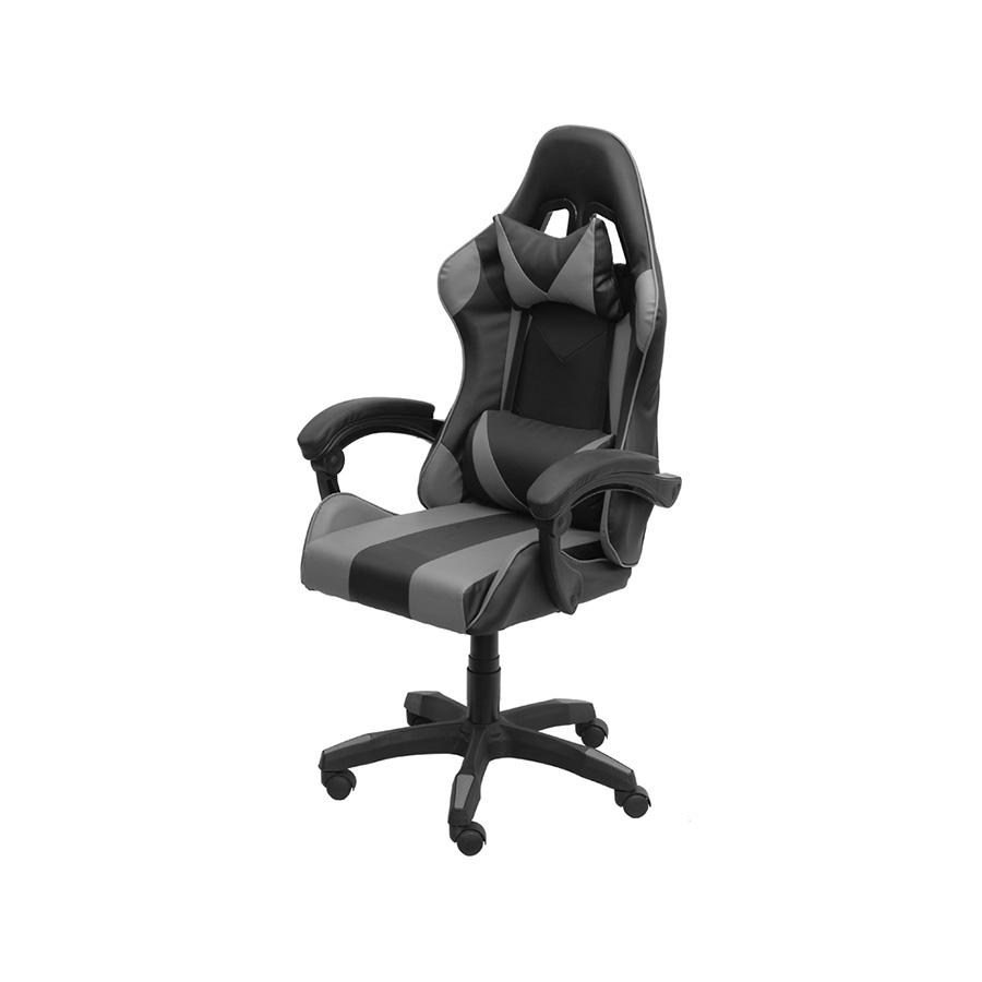 CADEIRA OFFICE GAMER HAWKER CINZA COM PRETO OR DESIGN